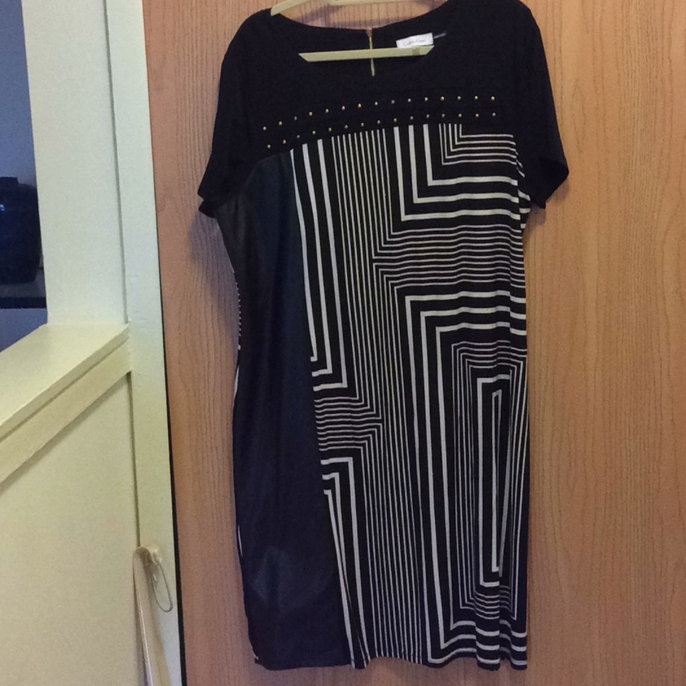 Dress black and white